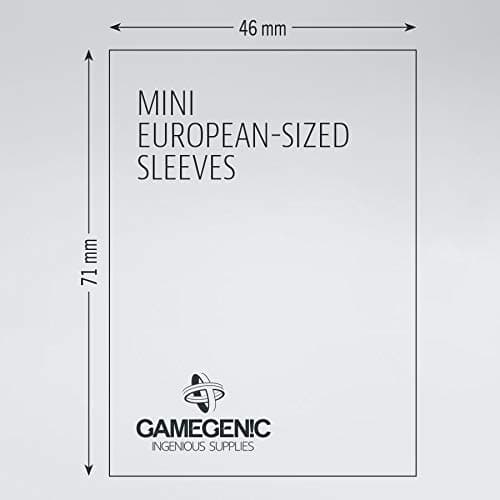 Gamegenic | UNIT MATTE Mini European- Sized Boardgame Sleeves 46 x 71 mm (50 ct.) | Gaming Accessory | Ages 6+