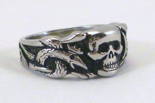 German WWII Waffen SS Elite Soldiers Ring Reproduction Sz 8