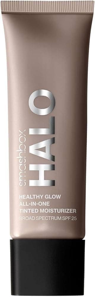 Smashbox Halo Healthy Glow All-In-One Tinted Moisturizer with SPF 25 | Light to Medium Coverage | Hyaluronic Acid, Oil free + Anti Humidity, 1.4 Fl Oz, Medium Tan
