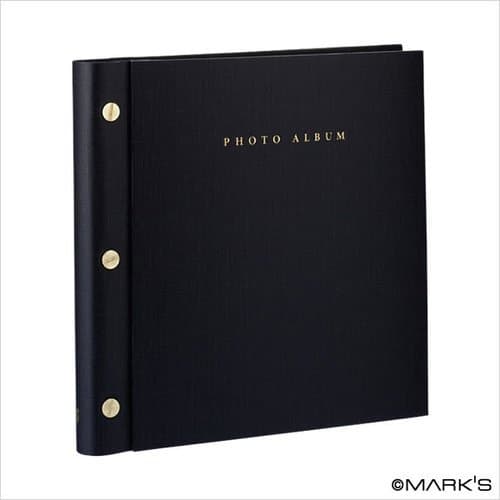 Traveler's Photo Album H200×W200×D25mm L 80 Storage Photos BLACK