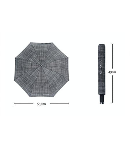 Saint Clair SC2-18 2 Folding Prima Automatic Open Umbrella (Black)