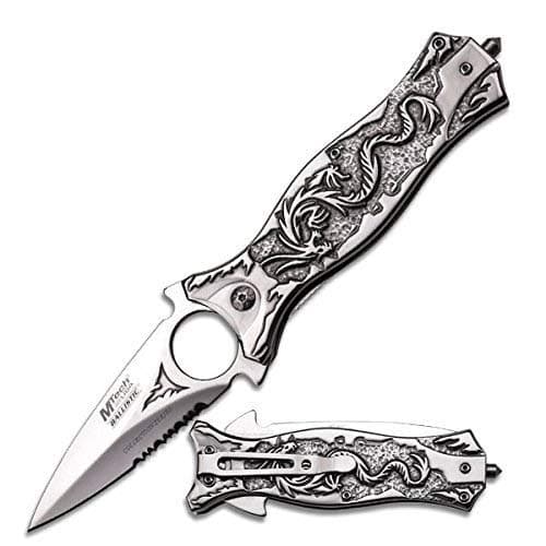 Ballistic Knife - Chrome Dragon Handle