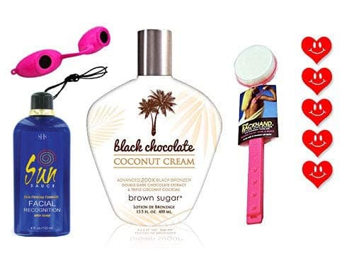 Brown Sugar Black Chocolate Coconut Cream Tanning Starter Kit - Everything You Need To Maximize Your Tan!