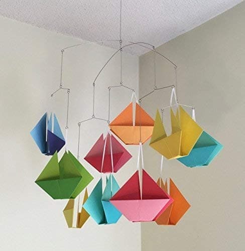 Sail Away Origami Sail Boat Baby Mobile