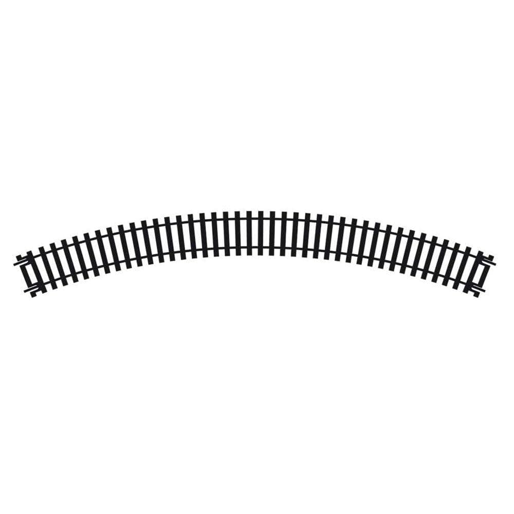 Hobby Train Tracks - R605 Double 1st Radius Curve, 45-Degree Track Pieces - Small Scale Model Accessories for Train, Electric Railroad Supplies with HO/OO Gauge Compatibility, Curved Tracks
