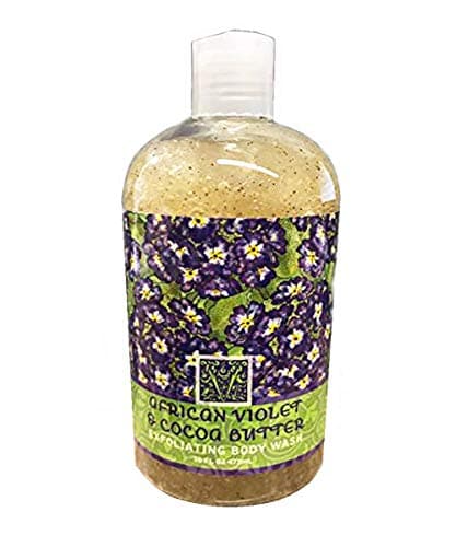 Greenwich BayExfoliating Body Wash, Enriched with Shea Butter, Blended with Loofah and Apricot Seed 16 oz (African Violet)