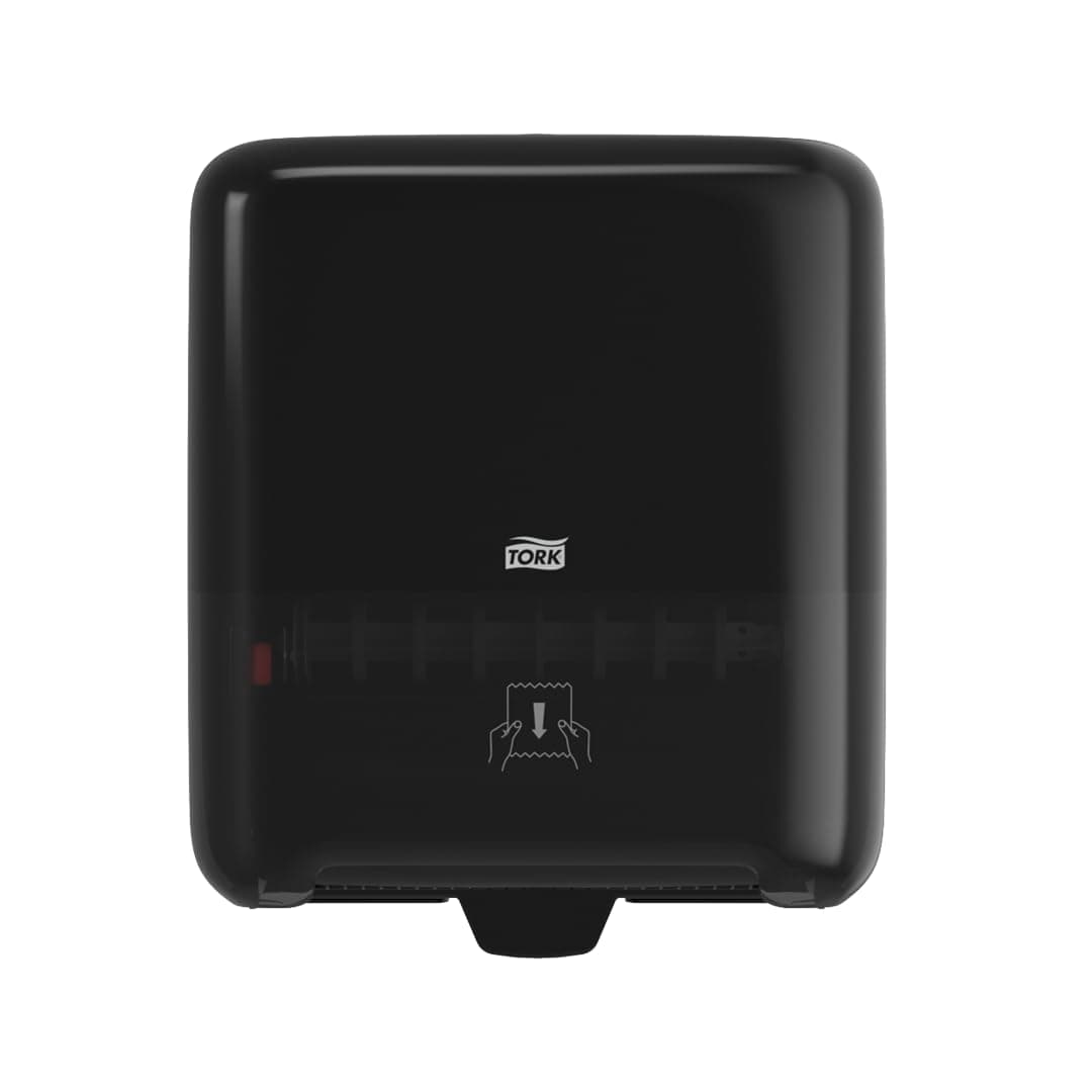 Matic Hand Towel Roll Dispenser 5510282, Elevation Design - Paper Hand Towel Dispenser H1, One-at-a-Time dispensing with Refill Level Indicator, Black