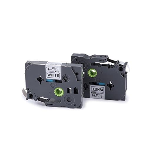 yenlok 2 Roll Compatible with TZe-231 TZ-231 12mm x 8m Black on White Laminated Labelling Tape Cassette Brother P-Touch