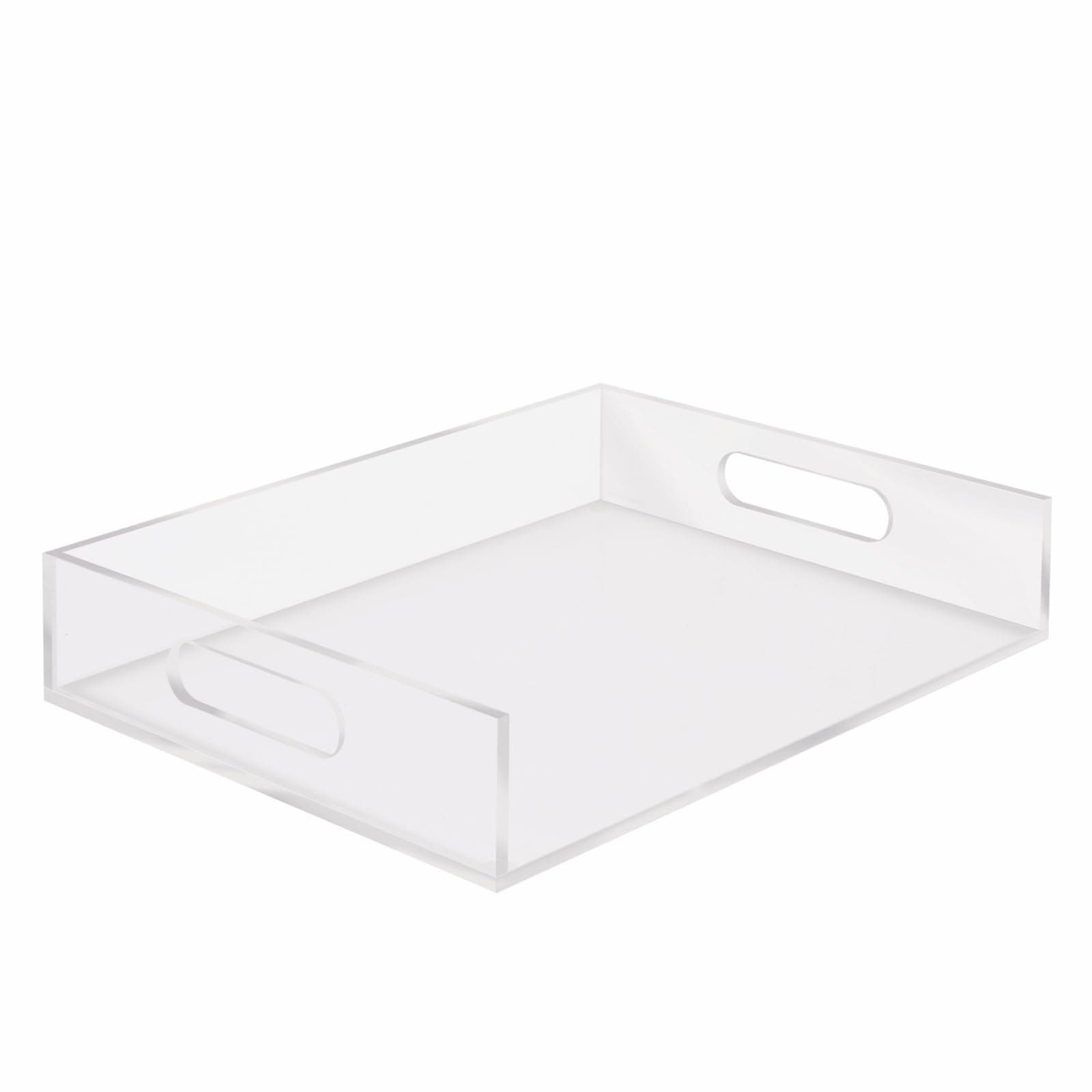 russell+hazel Acrylic Inbox Stackable Letter Tray, Clear, 12.5” x 10.5” x 2.5”