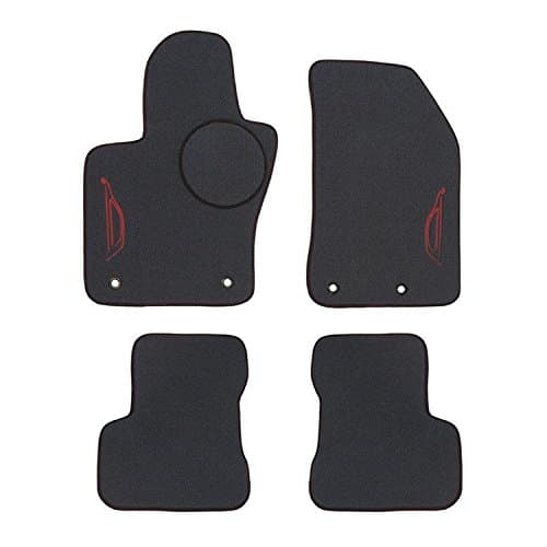 Speedlab Custom Fit Floor Mat for Select Fiat 500X Models (Grey) (4 Piece)