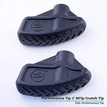 MTip Crutch Tip - Performance Tip (Pair) - Black
