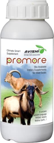 AVISHI PROMORE – Bioavailable Dietary Supplement for Meat Goats – Supports Growth, Weight Gain & Muscle Development – 5ml/Day Dosage – 100% Bioavailable Minerals (500 ML)