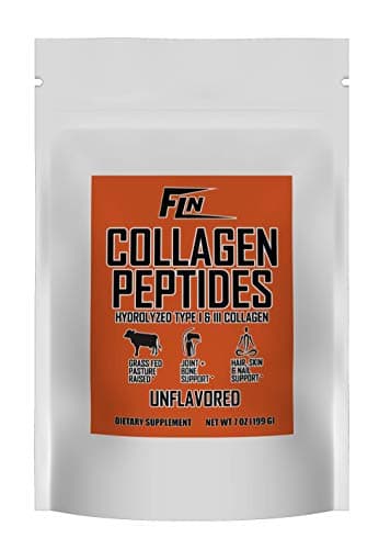 Collagen Peptides Powder, Hydrolyzed Grass-Fed High Protein Supplement by Fit Lane Nutrition 7 oz Unflavored