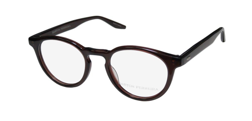 Barton Perreira Chryssa Mens/Womens Designer Full-Rim Shape Premium Eyeglasses/Eye Glasses (46-21-140, Dark Brown)