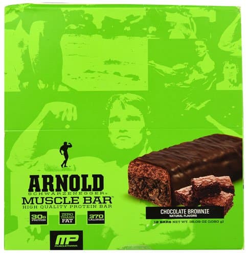 Arnold Schwarzenegger Series Muscle Bar Chocolate Brownie -- 12 Bars