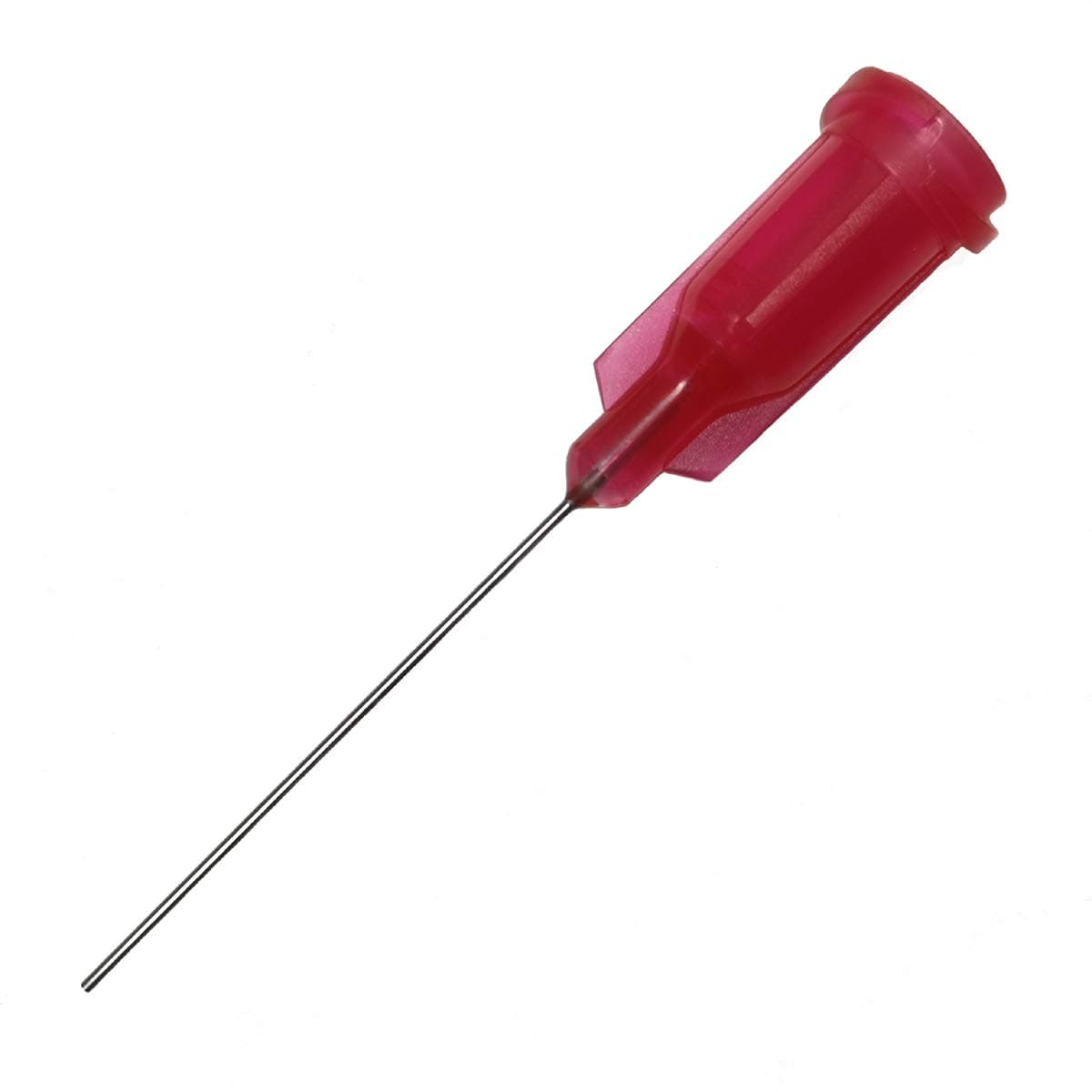 25 Ga Industrial Unsterilized 1 Inch Blunt Tip Dispensing Needle with Luer Lock(Red,50 PCS)