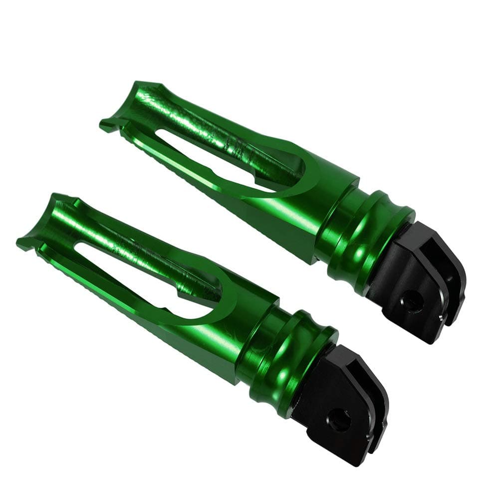 For Ducati Monster 797/821/1200S CNC Aluminum Motorcycle Footpegs Rear Passenger Accessories for Panigale 899/959/1299/1098/1198/1199 (Green)