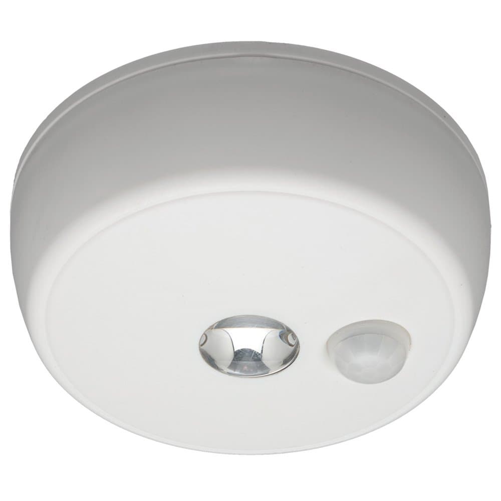 Mr. Beams MB980 Battery-Operated Indoor/Outdoor Motion-Sensing LED Ceiling Light 100 lumens, White