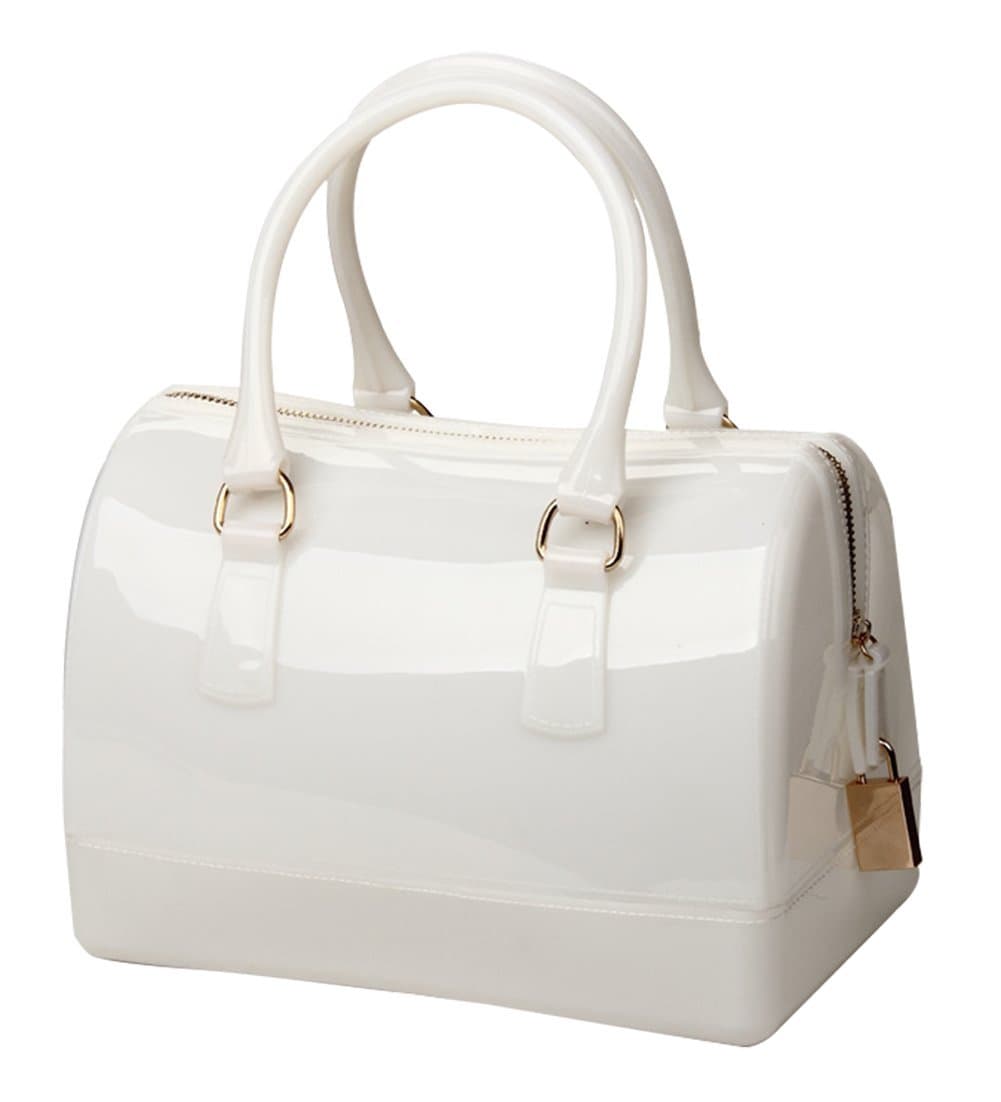 Remeehi Women Charming Jelly Pillow-shaped Shoulder Bag Top Handle Bag Tote