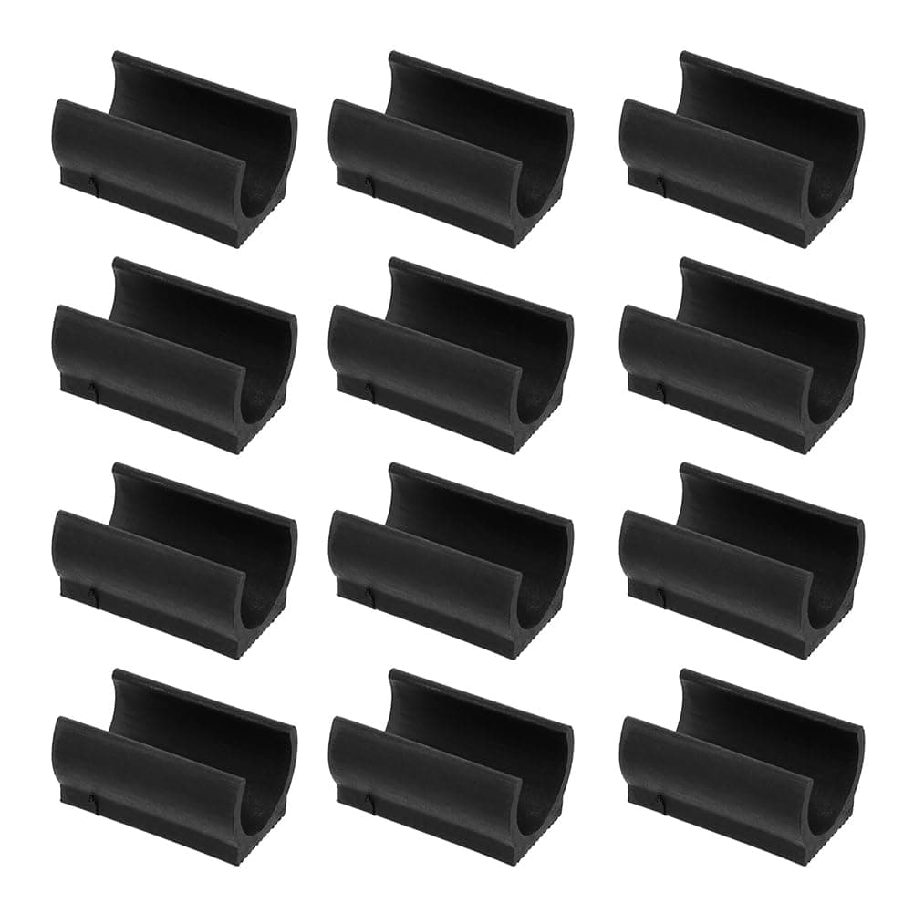 DOITOOL 25Pcs 25mm Plastic Chair Foot U Shaped Floor Glides Tubing Caps Cover Chair Foot Pads Furniture Foot Rectangle Shaped Non-Slip Chair Leg Tip Protectors