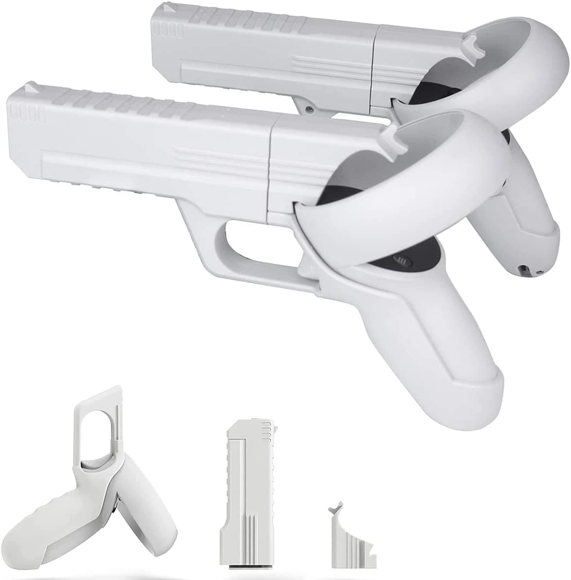 VR Game Grip Cover Compatible with Quest 2 Touch Controllers, VR Attachment Decoration Accessories Handle Stand Case