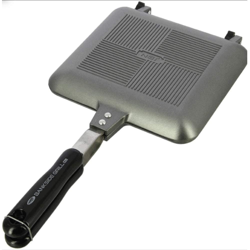 NGT Bankside Grill XL Camping Sandwich Toaster/Toastie Maker/Cooks Toasties Breakfast/Ideal for Carp Fishing