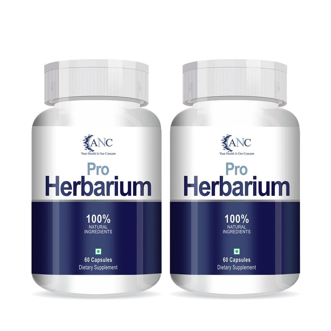 ANC Pro Herbarium Supports Immunity, Protect Liver, Heart, Lungs, Stomach & Skin Veg 60 Capsules-Pack of 2