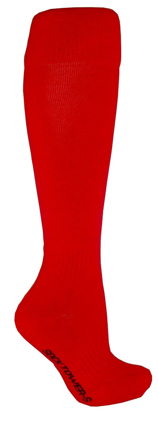 Men's Unisex Sports Athletic Cushion Crew Team Field Baseball Softball Cotton Terry Plain Knee High Socks