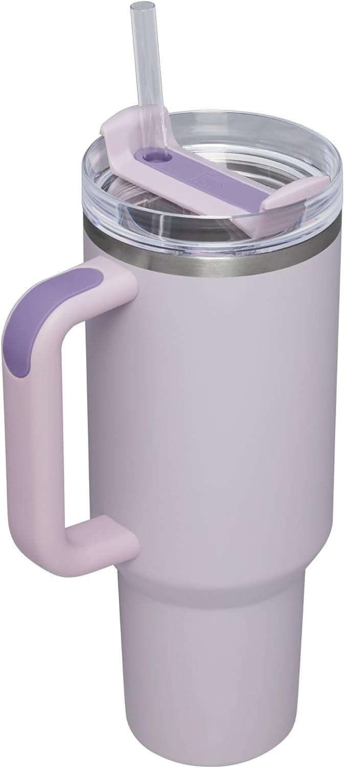 Quencher H2.0 FlowState 40 oz Stainless Steel Vacuum Insulated Tumbler with Lid & Straw | Keeps Drinks Cold or Hot | Great for Water, Iced Tea, Coffee, Smoothies, Juice | Leak-Proof Design Orchid