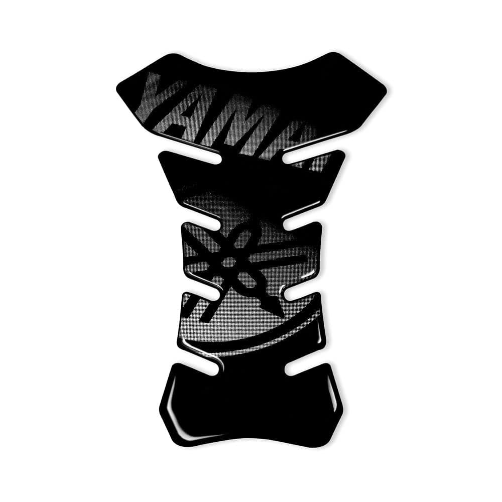 4R Quattroerre.it 18089 Adhesive 3D Tank Pad for Motorcycle Yamaha, Black