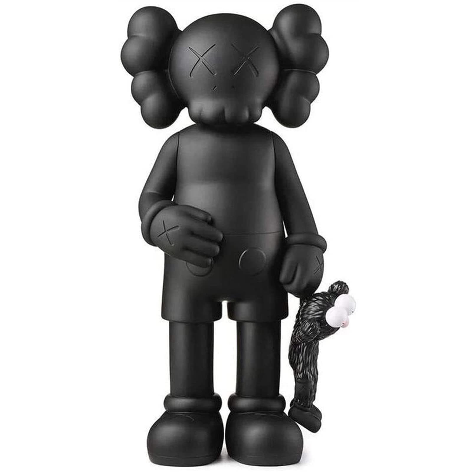 UROOH 12inch Pickup KAWS Model Art Toys Action Figure Collectible for Valentine's Gift, Home Desktop Decorations, 30cm (Color : Black)