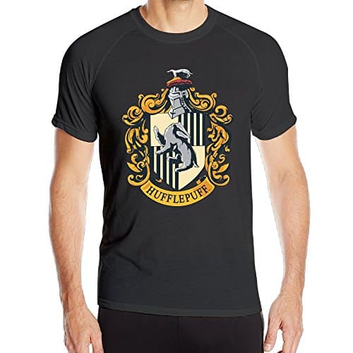 KToops Mens Harry Potter Hufflepuff Quick Drying Sports T Shirts