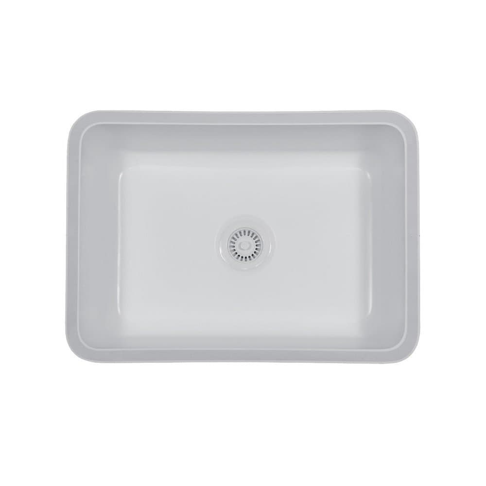 Karran Undermount Acrylic Sink: Nova - White