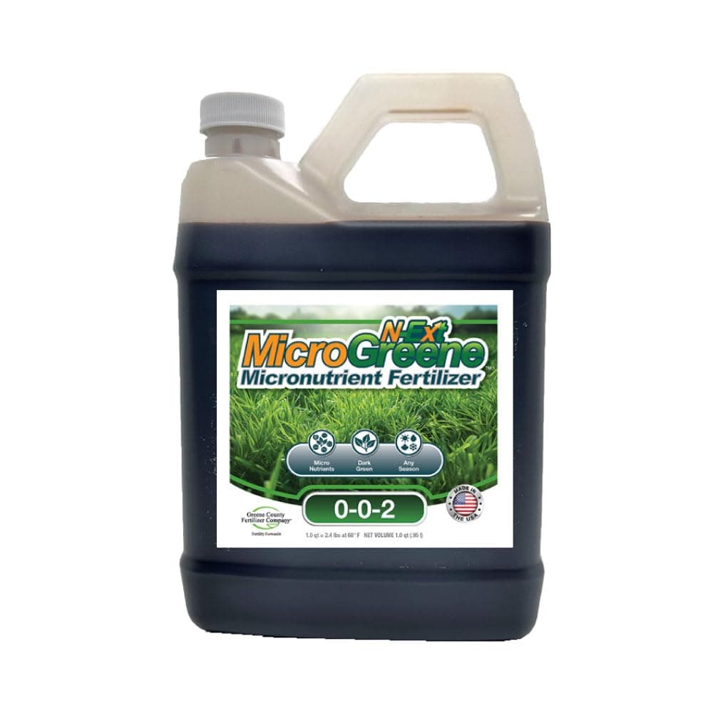 MicroGreene 0-0-2 - Micronutrient Supplement with Bio-Stimulants - 1 Quart (32 oz) Covers up to 5,325 sq ft - Stimulate Roots and Soil Activity, Increase Plant Health, Improve Soil Fertility and Water Holding Capacity