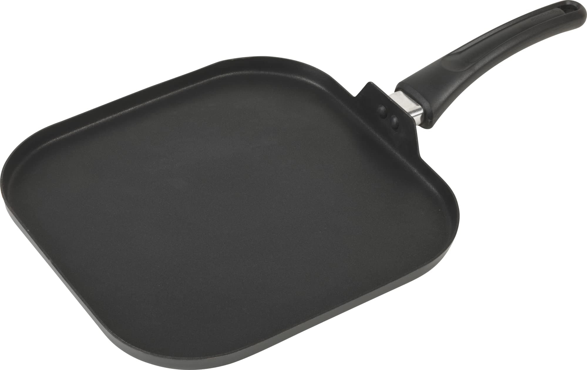 GoodCook11-Inch Square Griddle Pan, Nonstick Aluminum Frying Pan, Even Heating, Ergonomic Handle, Perfect for Eggs, Bacon, and Breakfast, Small Griddle Pan, Durable Black Finish