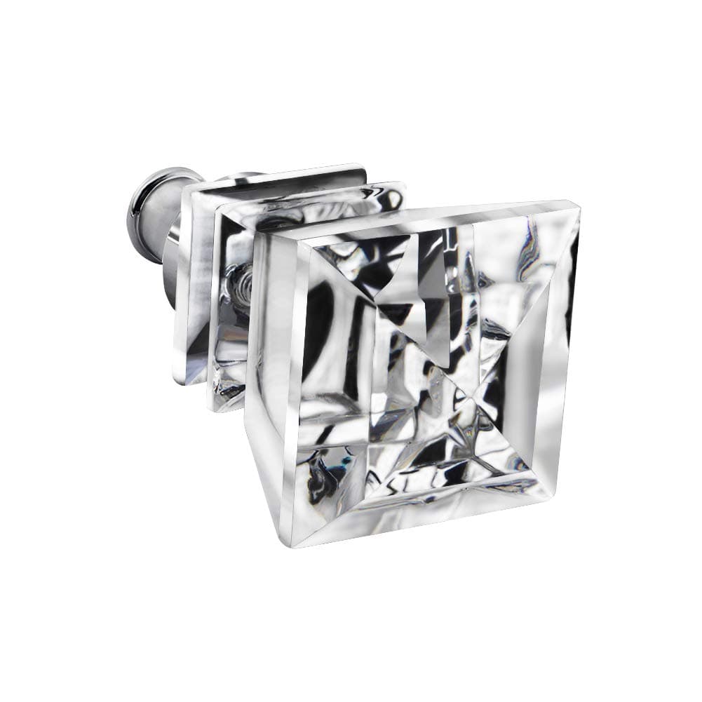 Sakali Square Crystal Diamond Shape Car Gear Stick Shift Shifter Knob Universal fit for Most Manual Transmission or Automatic Transmission Without Lock Button