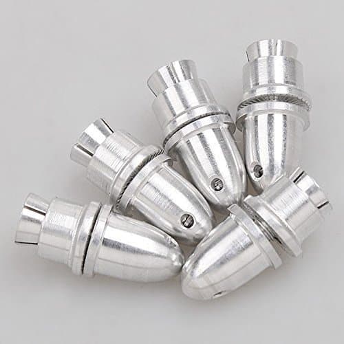 Onkuey5pcs 3.0mm RC Aluminum Bullet Propeller Adapter Holder for Brushless Motor Prop
