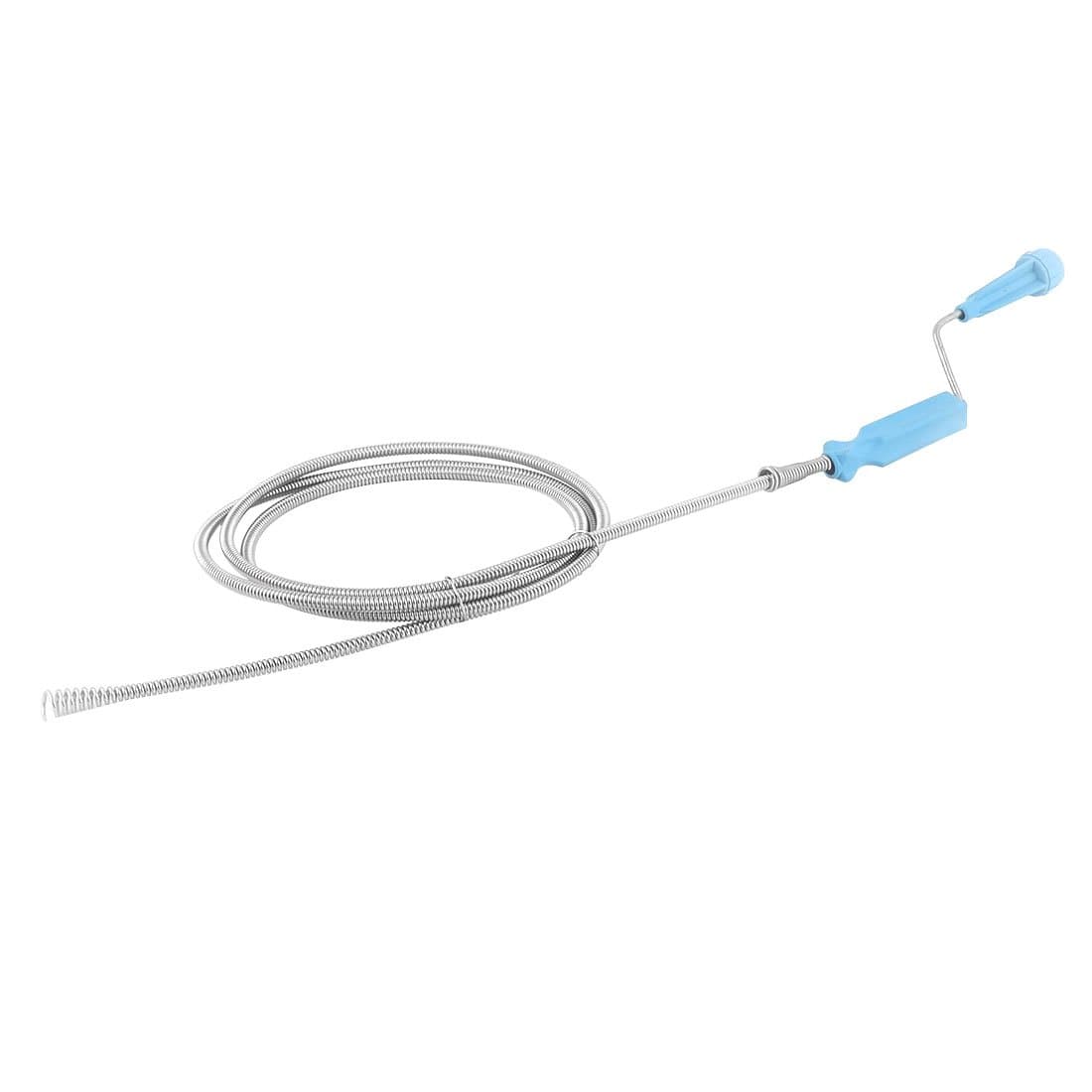 ZHuidjo Plastic Handle Home Toilet Drain Closet Auger Plugger Cleaner Wire 1.5M Long (SN: b2f 3e9 659 e9f 72e)