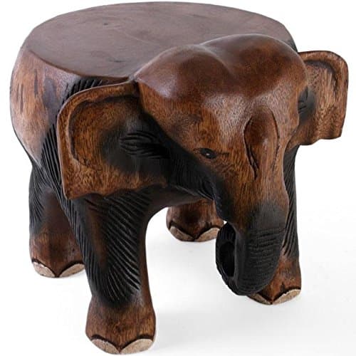 Elephant Stool/hand Carved/solid Acacia Wood