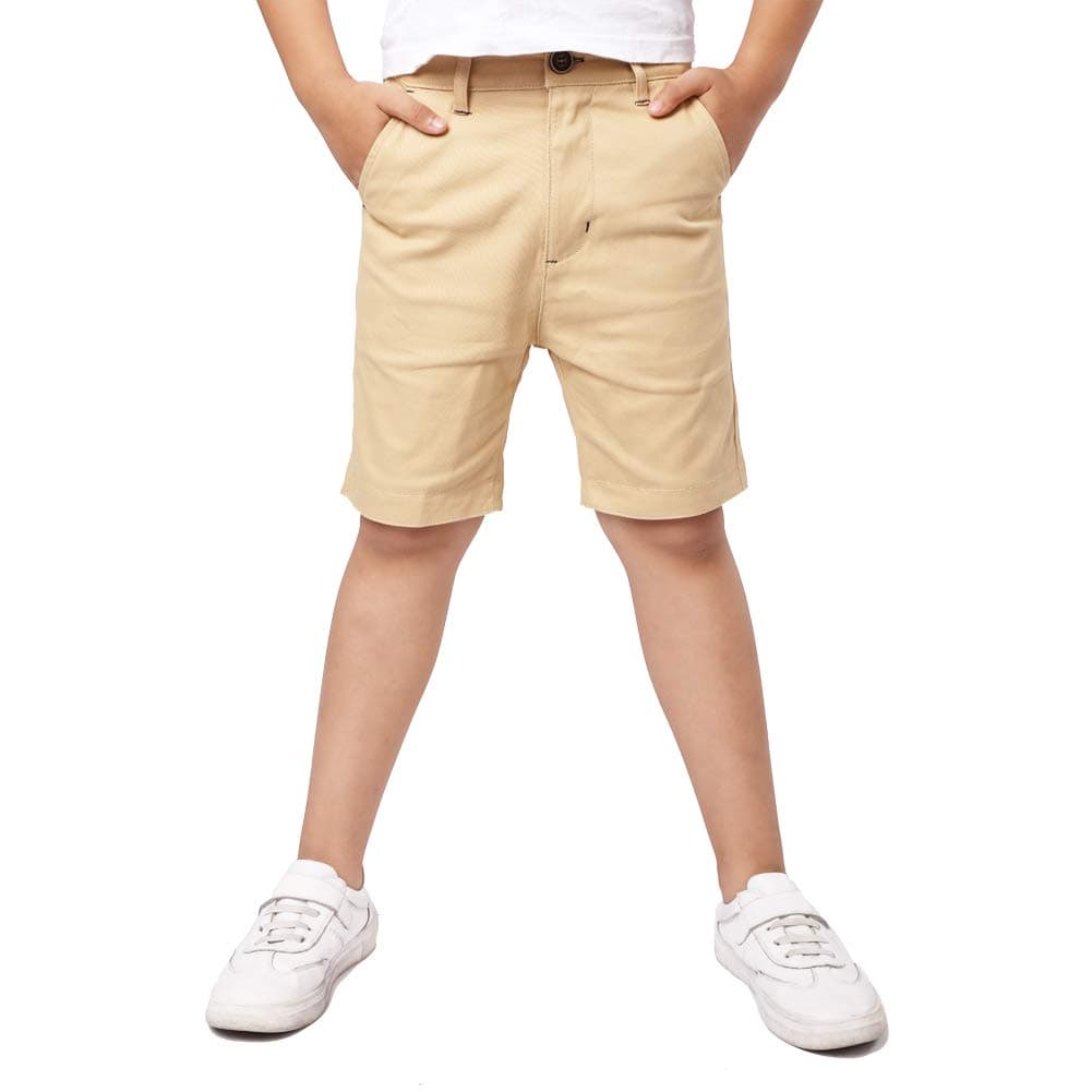 DOCOO Boys Shorts-Kids Cotton Summer Shorts Adjustable Waist,Lightweight Breathable Children's Shorts,Flat Front Chino Shorts - for Sports, Walking, School