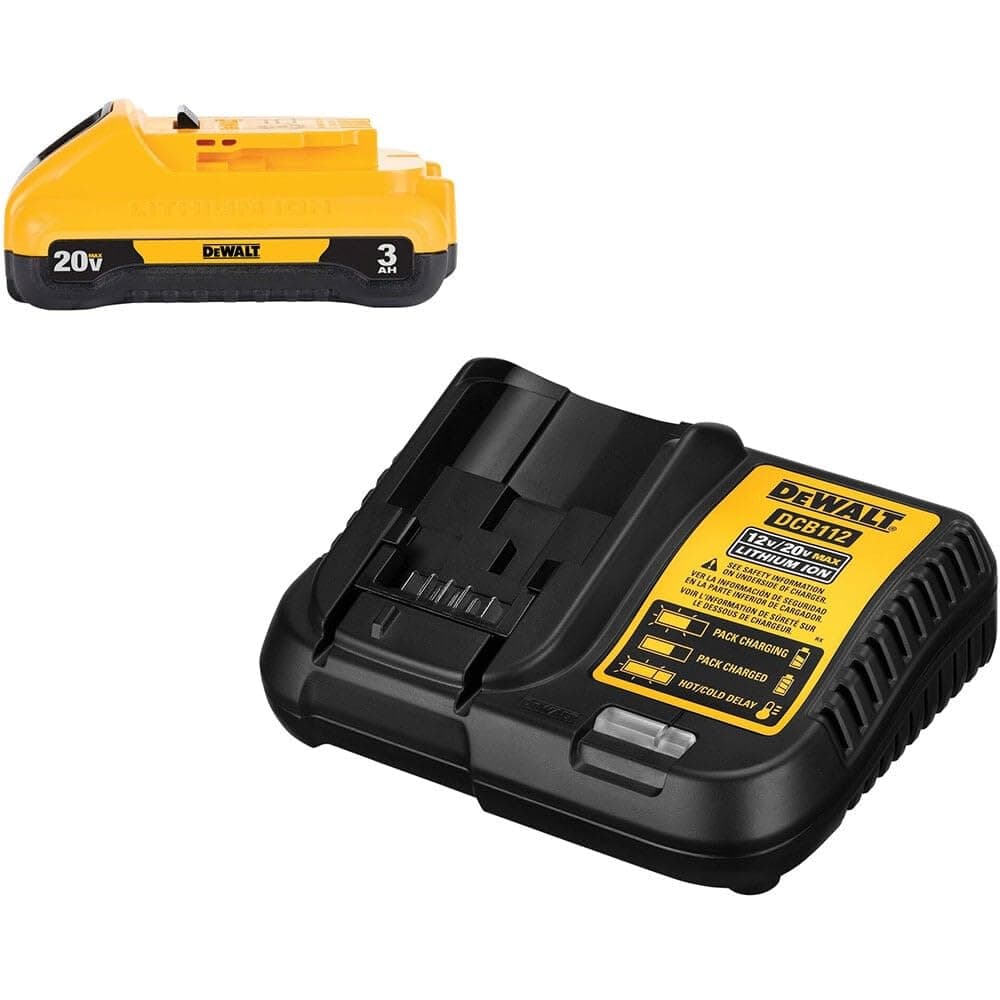 DEWALT 20V MAX Battery Pack with Charger, 3 Ah, Extra Long Run Time (DCB230C)