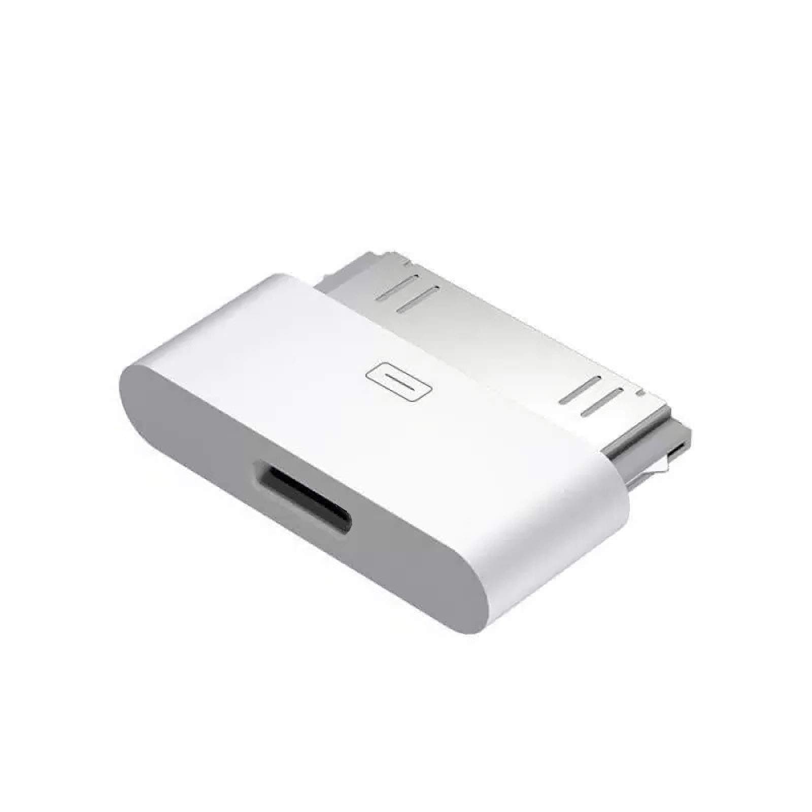 rosyclo 30-Pin to Lightning Adapter, MFi Certified 8-Pin Female to 30 Pin Male Dock Connector iPhone Charging Sync Converter Compatible iPhone 4/4s/iPad/iPod Touch White (No Audio)