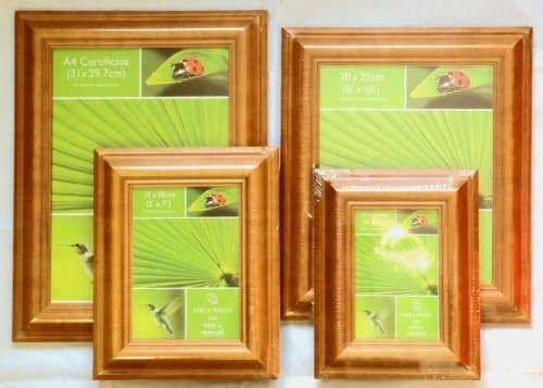 The Home Fusion Company Wooden Oak Honey Colour Pine Photo Picture Frame A4 Certificate