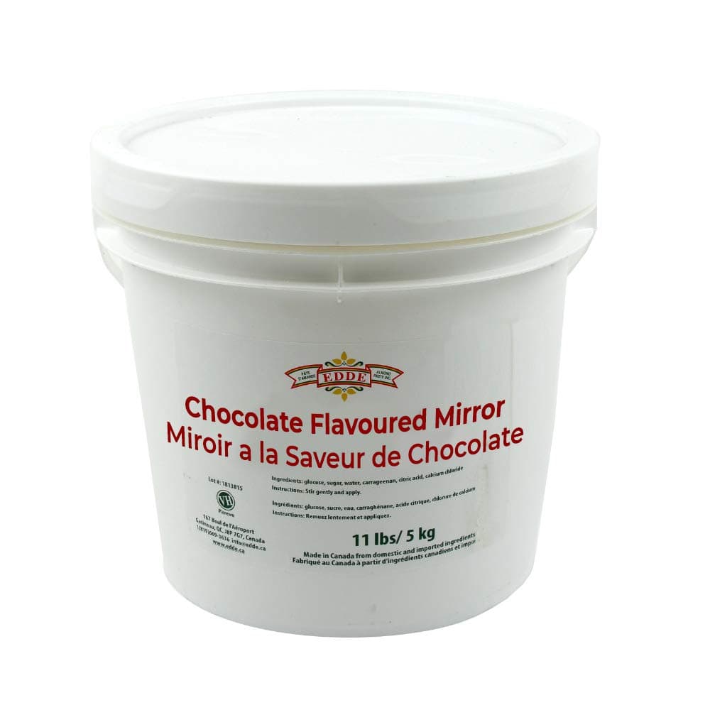 EDDE Chocolate Mirror Glaze, One 11-Pound Pail