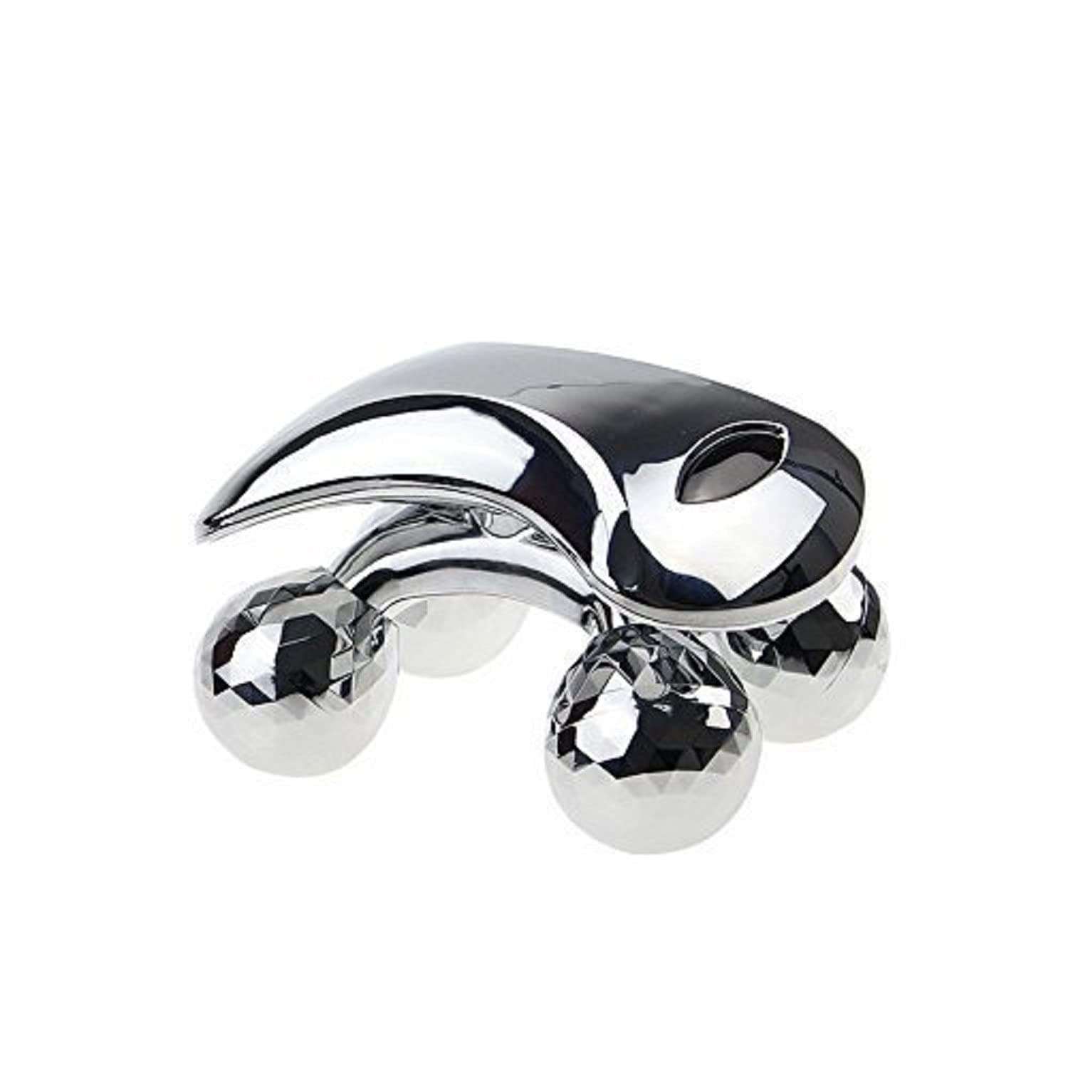 BLUE FERI 4D Roller Massager 360 Rotate 4D Full Body Shape Massager for Face and Body Lifting Wrinkle Remover Roller Massager (Silver)