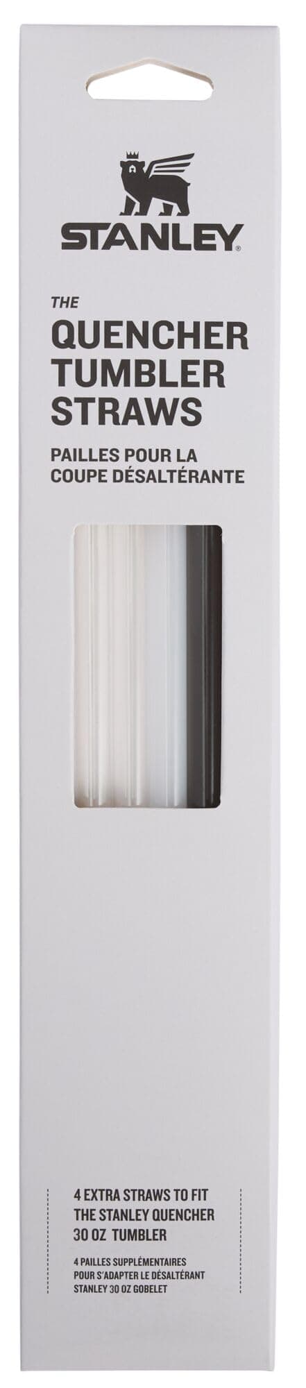 Reusable Quencher Straws | 4-Pack of BPA-Free, Reusable Straws for Clean Drinking | Perfect for Stanley's 30oz Tumblers | Core