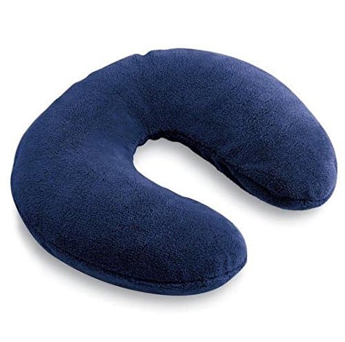 Travel Pillows for Airplanes and Sleeping Head Rest Microbead Pillow for Neck Support - Best Accessories for Commute - Color Varies - Dark Navy or Black