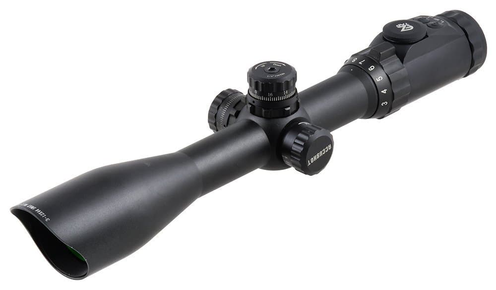 UTG 3-12X44 30mm Scope, AO, 36-color Mil-dot, w/ Rings