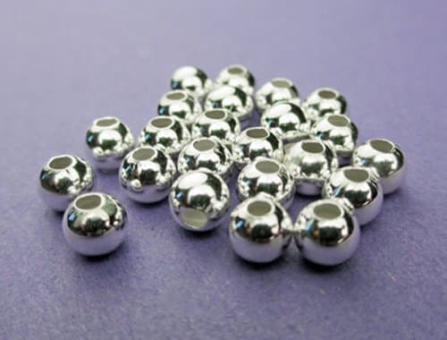 ElectricsilverNew 5mm 925 Sterling Silver Round Spacer Beads 8pcs