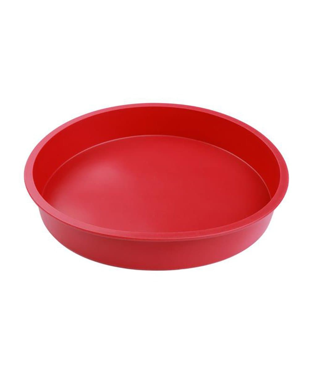 Platinum Silicone Non-Stick Baking Tin Cake Siliwelt 0117 Weinrot Diameter 26 cm